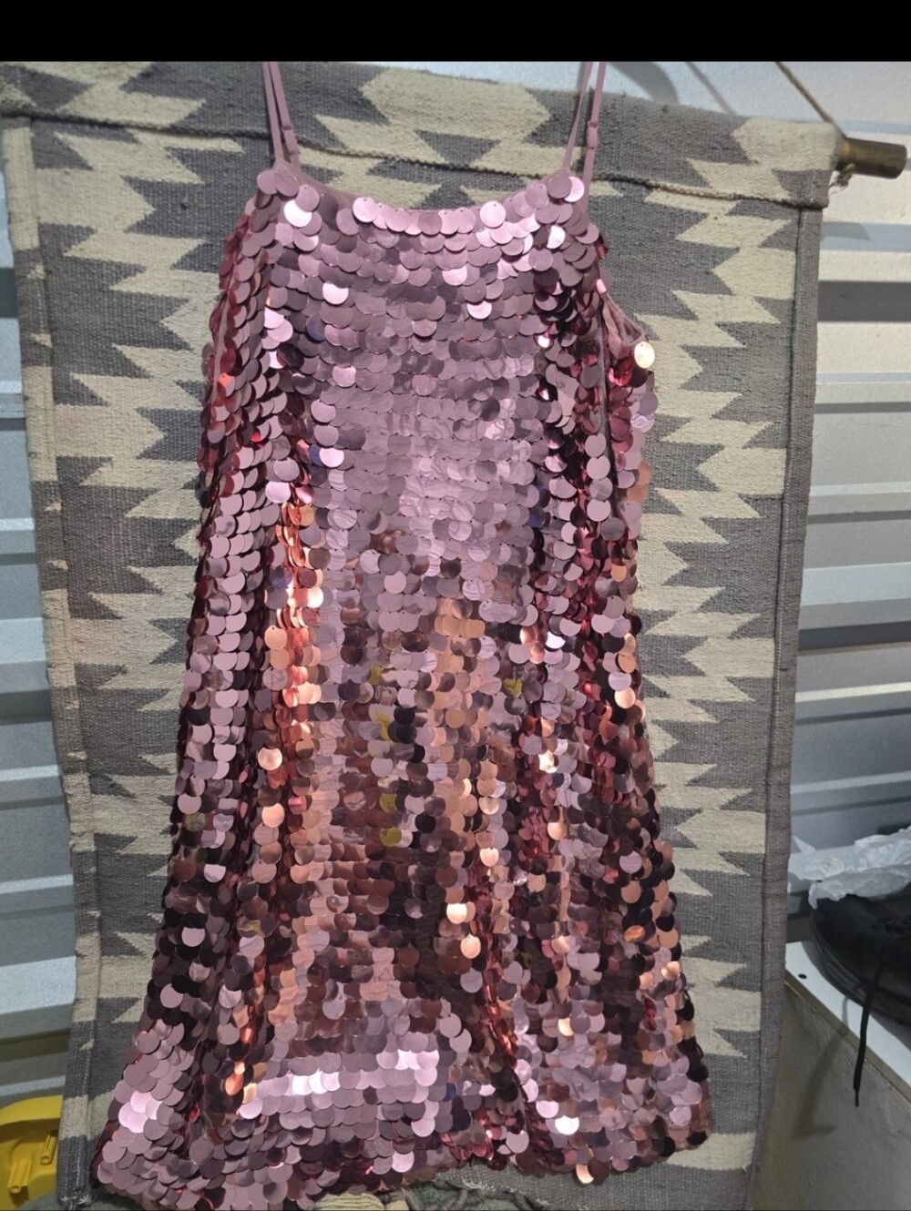 a new day Pink Sequin Mini Dress Size Medium Glam